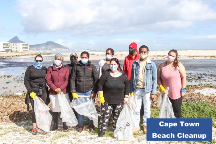 Beach Clean Up at Lagoon Beach in Cape Town